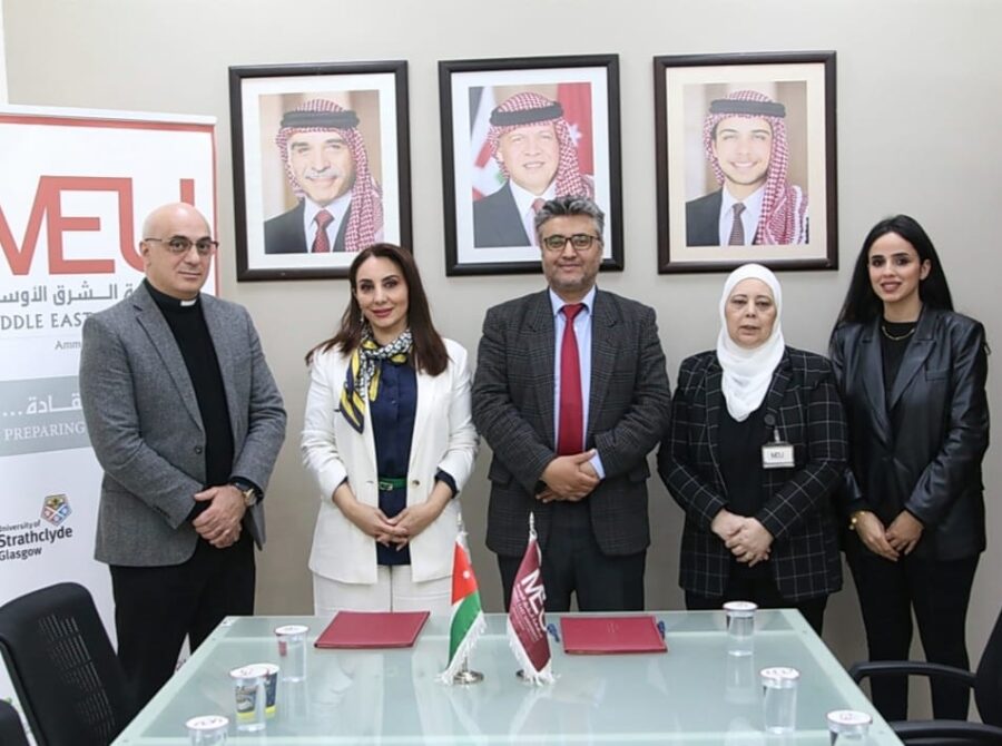 Middle East University and Anaqeed Al-Mahabba sign a Memorandum of Understanding to promote talented workforces
