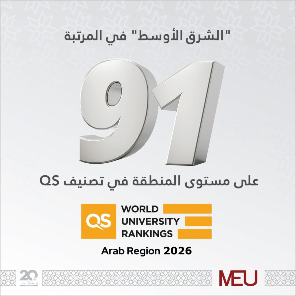 Middle East University secures the 91st regional position in the QS Ranking