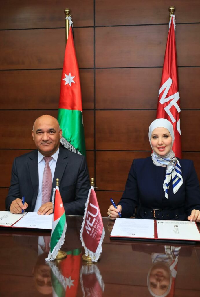 Middle East University Forges Strategic Training Alliance with Media Figure Alaa Bushnaq to Empower Youth Talent